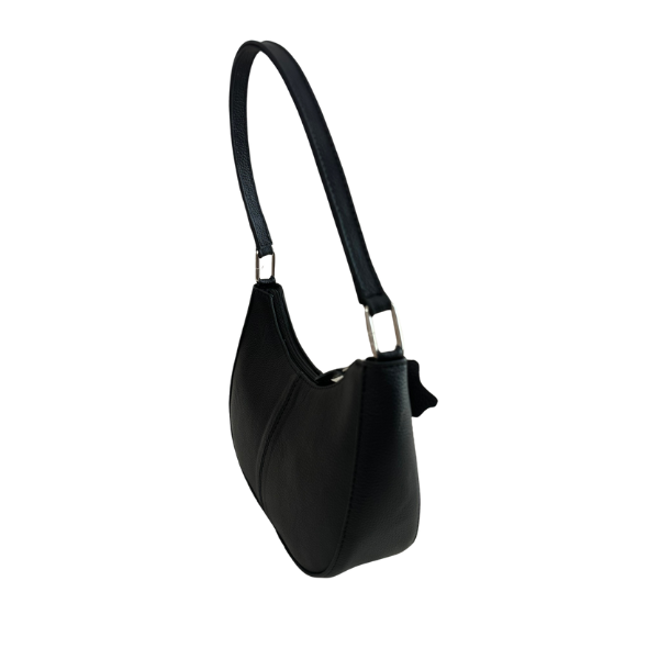 Bolsa Baguette Piel Genuina - Negro