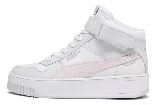 Tenis Puma Carina Street Mid - Blanco / Rosa